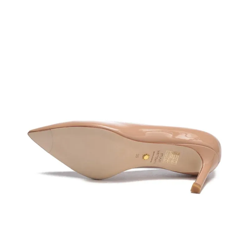 Stuart Weitzman/SW Slim Heel High Heels 7cm Women's Nude-5