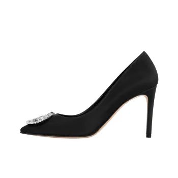 LOUIS VUITTON Met Slim Heel High Heels 9cm Women's Black