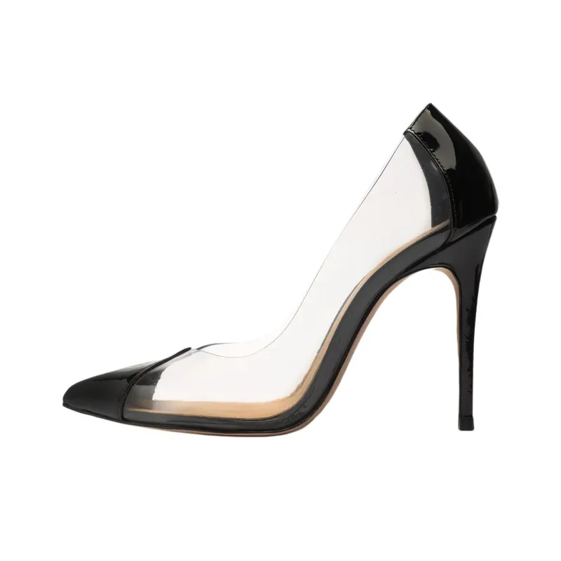 Schutz Cendi Slim Heel High Heels 11cm Women's Black-0