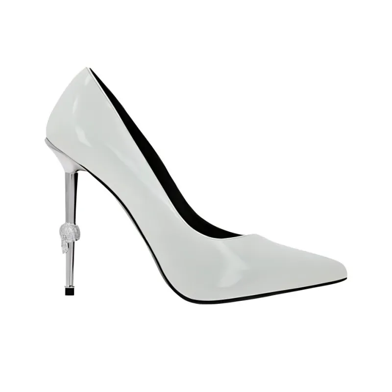 PHILIPP PLEIN Slim Heel High Heels 12cm Women's White-1