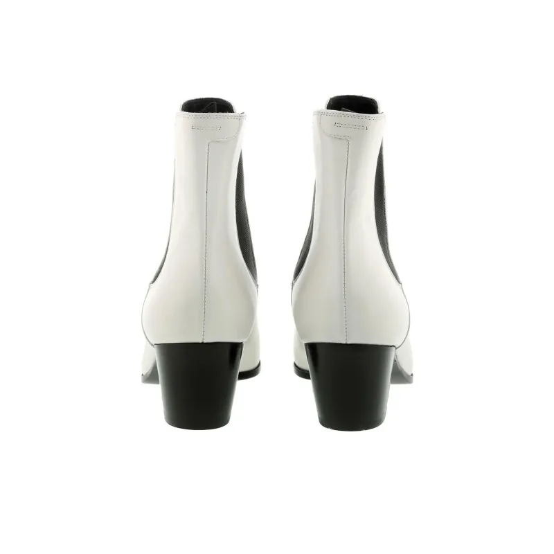 CELINE SAINT GERMAIN DES PRES Short Chelsea Boots 5.5cm Women's White-5