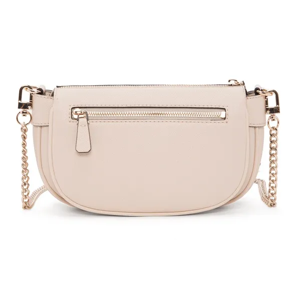 GUESS Artificial Leather Shoulder Bag Women's White/Light Brown-1