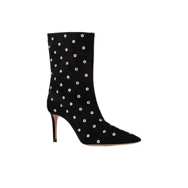 AQUAZZURA Matignon Ankle Boots 7.5cm Women's Black-3