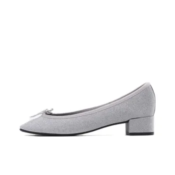Repetto Chunky Heel High Heels 3cm Women's Silver