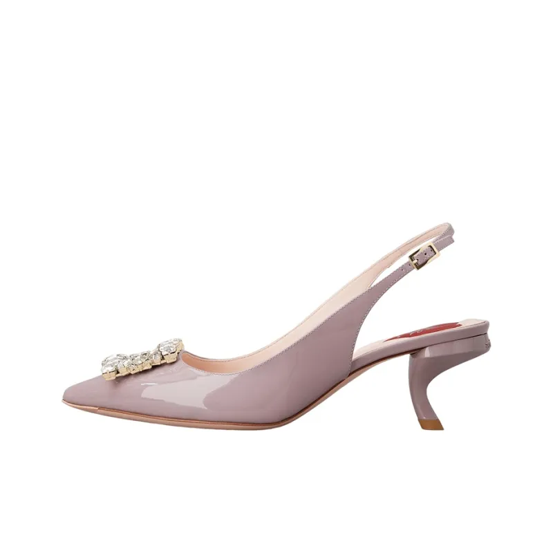 Roger Vivier Irregular Heel High Heels 5.5cm Women's Purple-0