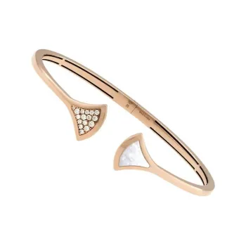 BVLGARI 18K Rose Gold Bangles Women's Rose Gold