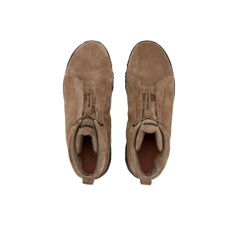 Zegna Triple Stitch Ankle Boots Men's Light Brown-3