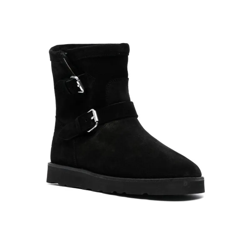 KENZO Buckle-detail Suede Boots-2