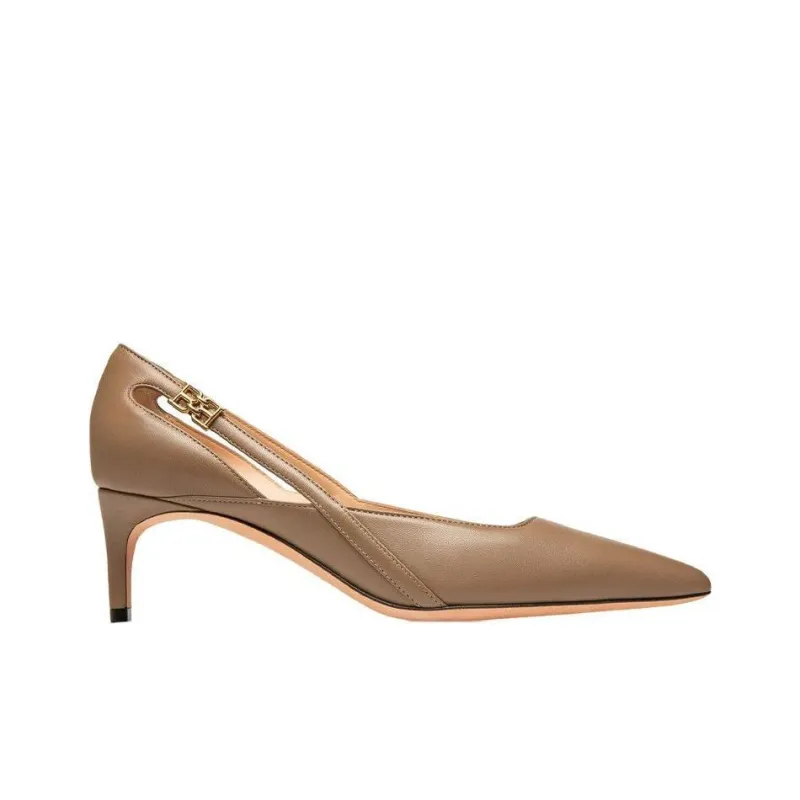 BALLY Slim Heel High Heels Women's Beige-1