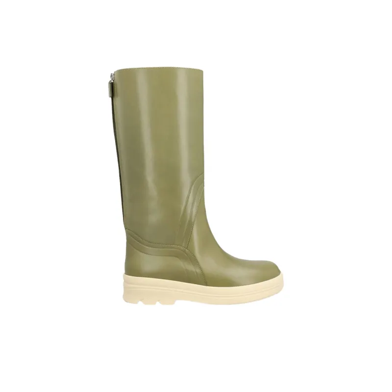 Loro Piana Lakeside Ankle Boots Women's Green-1
