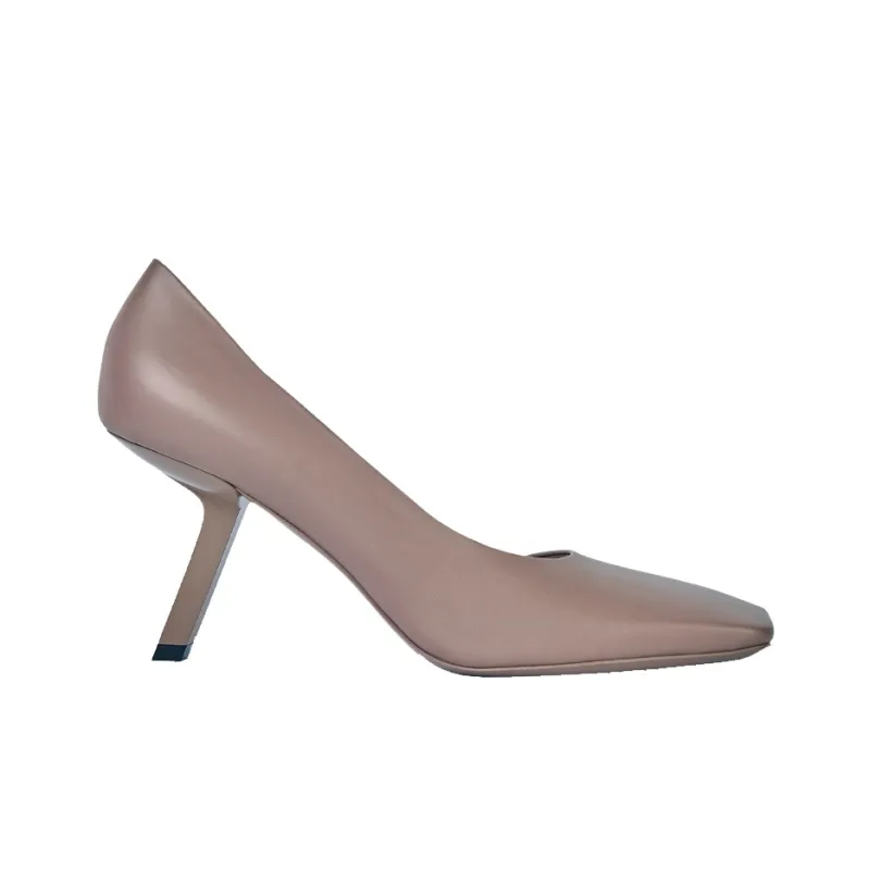 Balenciaga D'orsay Slim Heel High Heels 8cm Women's Gray-1