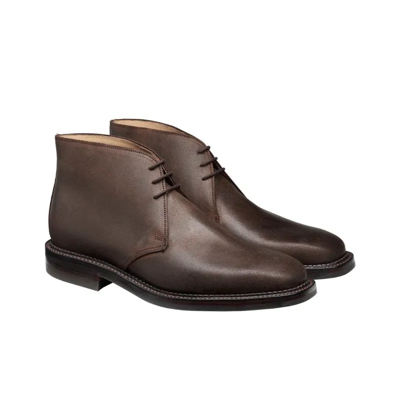 CROCKETT & JONES Molton Ankle Boots Men's Dark Brown-2