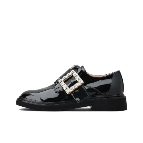 Roger Vivier Viv' Rangers Chunky Heel High Heels Women's Black