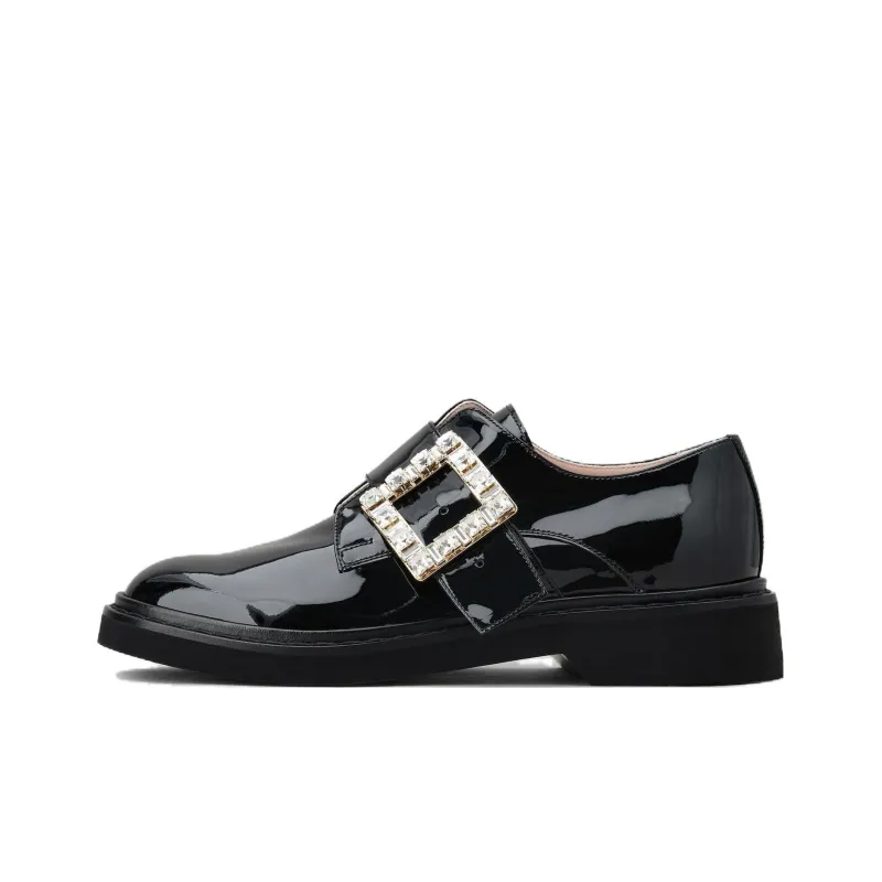 Roger Vivier Viv' Rangers Chunky Heel High Heels Women's Black-0