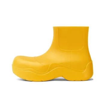 Bottega Veneta Puddle Rain Boots Ankle Boots Women's Yellow