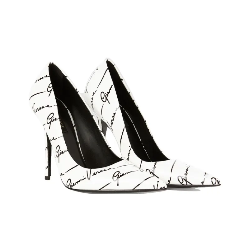VERSACE High Heels Women's Low-Top White-2