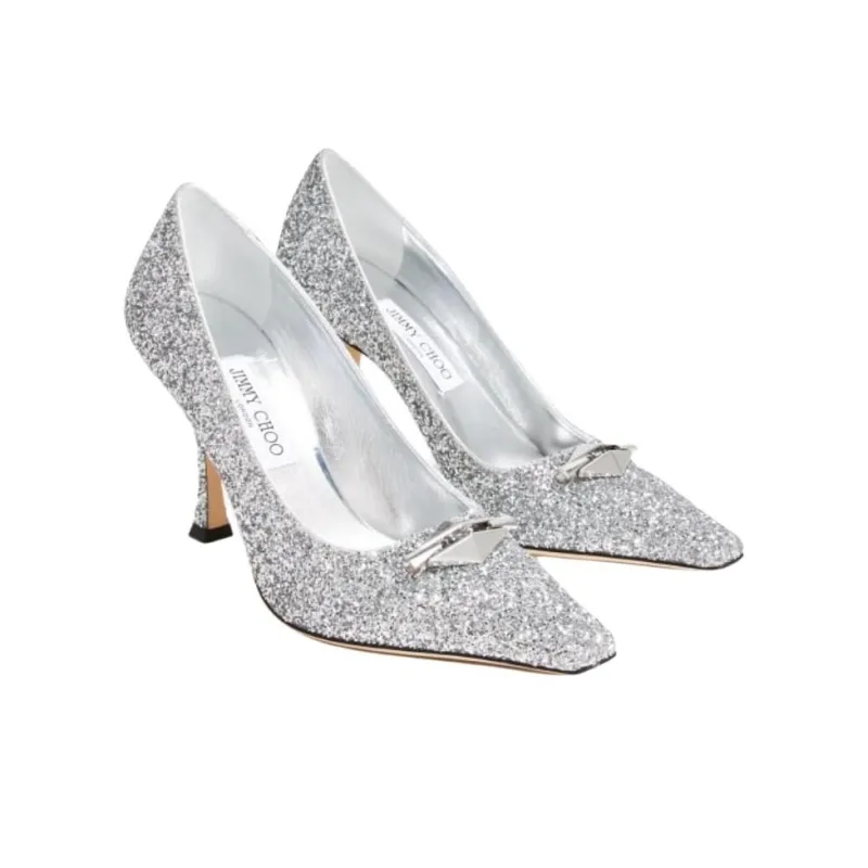 Jimmy Choo Ryker High Heels 7cm Women's Silver-2