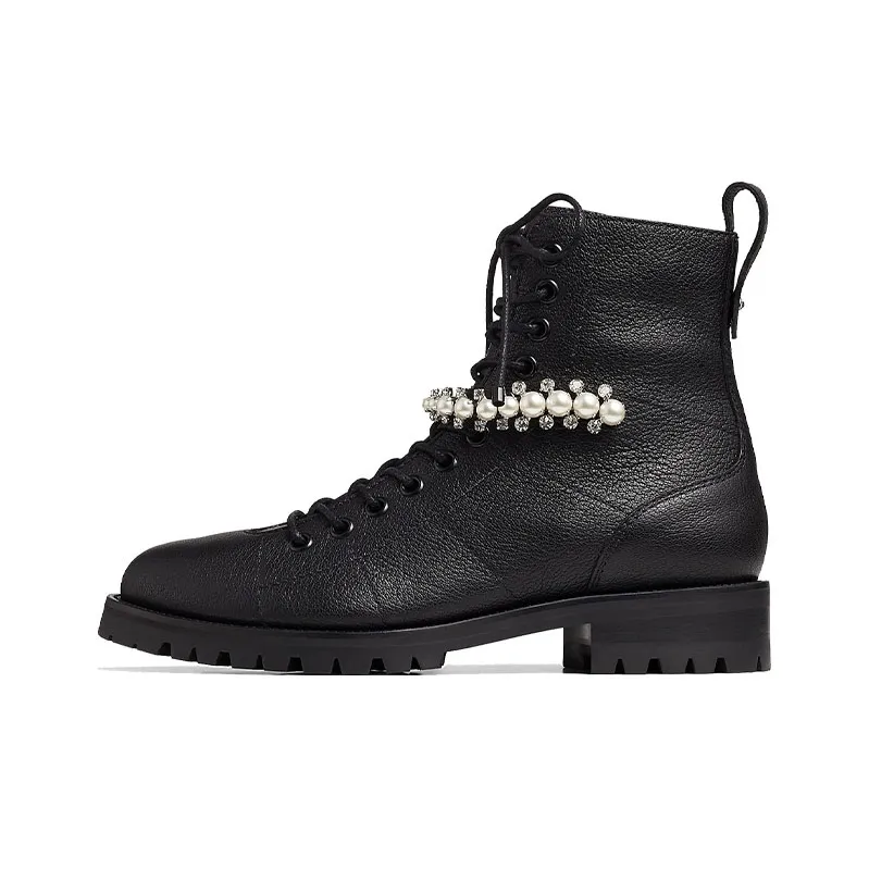 Jimmy Choo Cruz Combat Ankle Boots-0