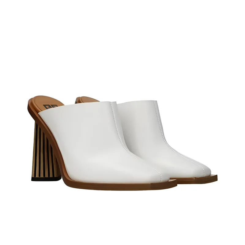 GIVENCHY Block Heel High Heels Women's White-1