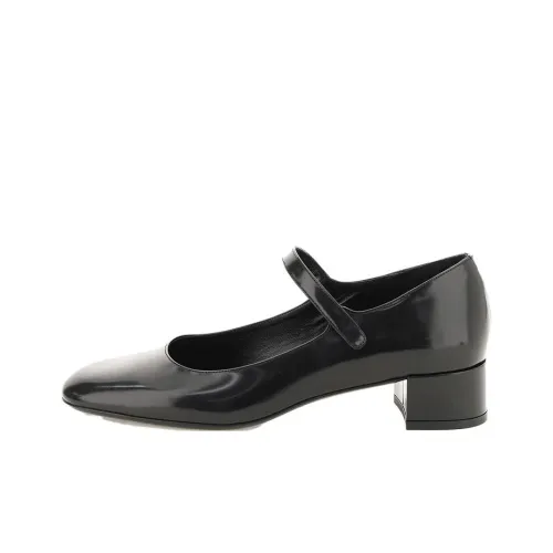 By Far Ginny Chunky Heel High Heels 45 Mm 3.5cm Women's Black