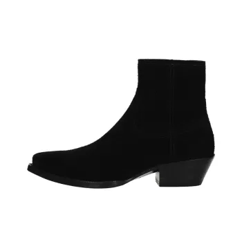 SAINT LAURENT Lukas 40mm Cowboy Ankle Boots
