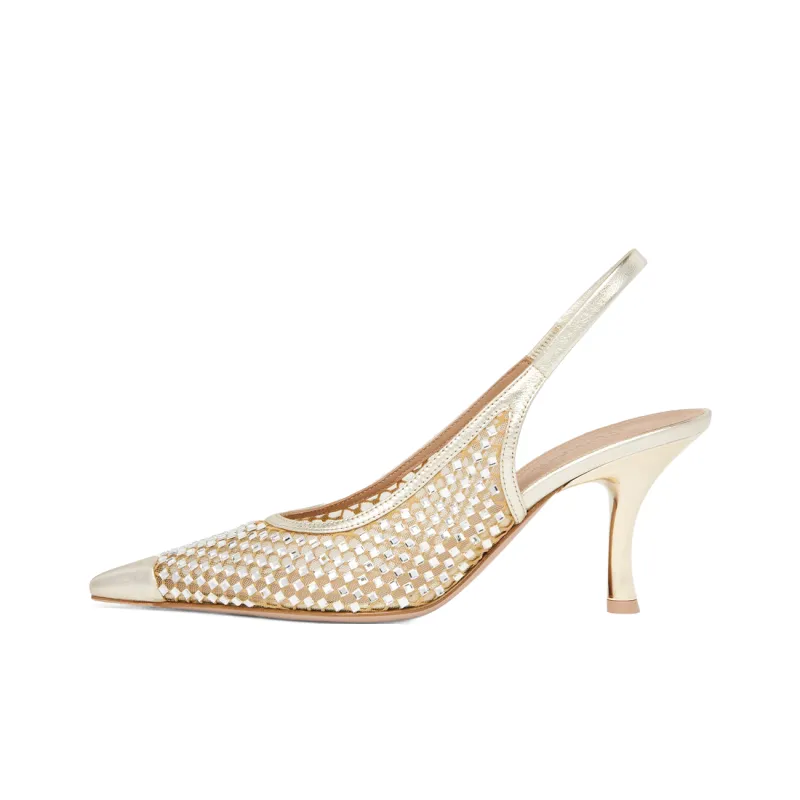 Malone Souliers Vesper 70mm Crystal-embellished Slingback Pumps-0