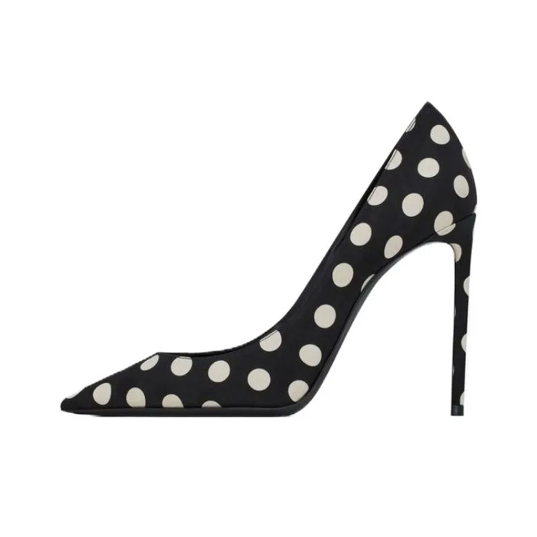 SAINT LAURENT Zoe 105mm Polka Dot-print Pumps-0