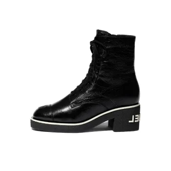 CHANEL Ankle Boots 4.5cm Women's Black