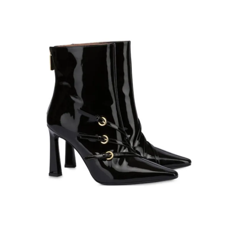 Pollini Ankle Boots 10cm Women's Black-2