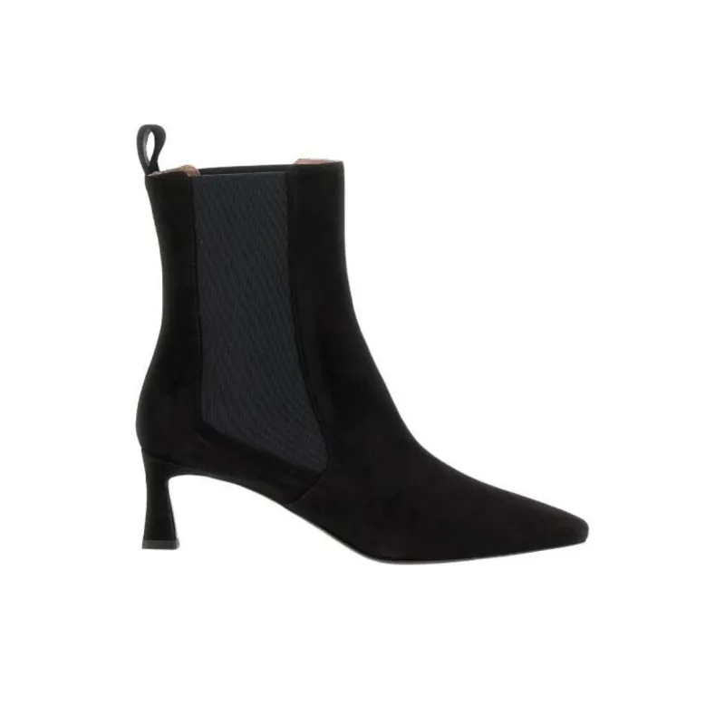 Pollini Suede Ankle Boots Women's Black-1