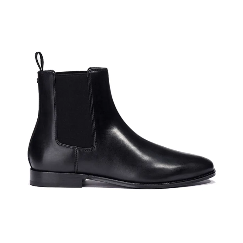 COACH Metropolitan Short Chelsea Boots Men's Black-1