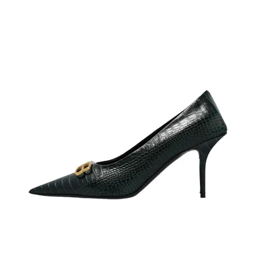 Balenciaga Knife Slim Heel High Heels 9cm Women's Green