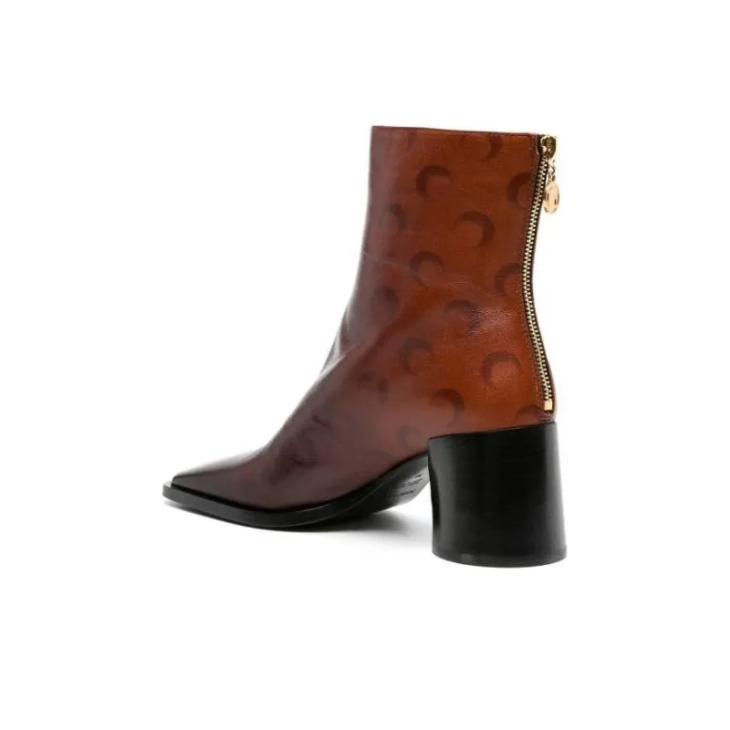 marine serre Airbrushed Crescent Moon-print Boots-3