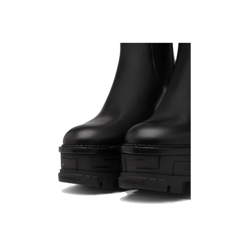 VERSACE Greca Labyrinth Ankle Boots Women's Umber-2