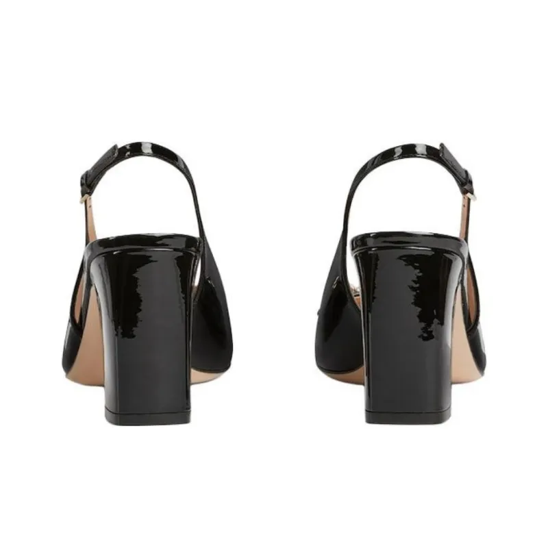 GUCCI Horsebit High Heels 7.5cm Women's Black-4