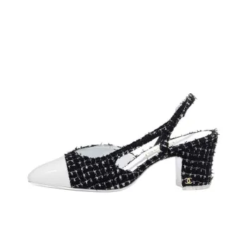 CHANEL High Heels Women's Black/White