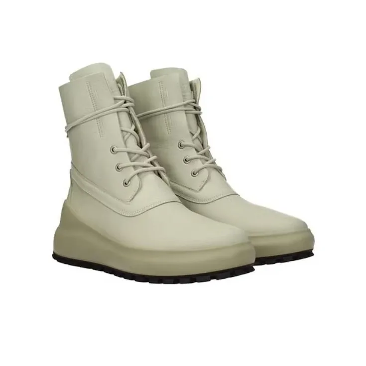 STONE ISLAND Shadow Project Logo-patch Leather Boots-3