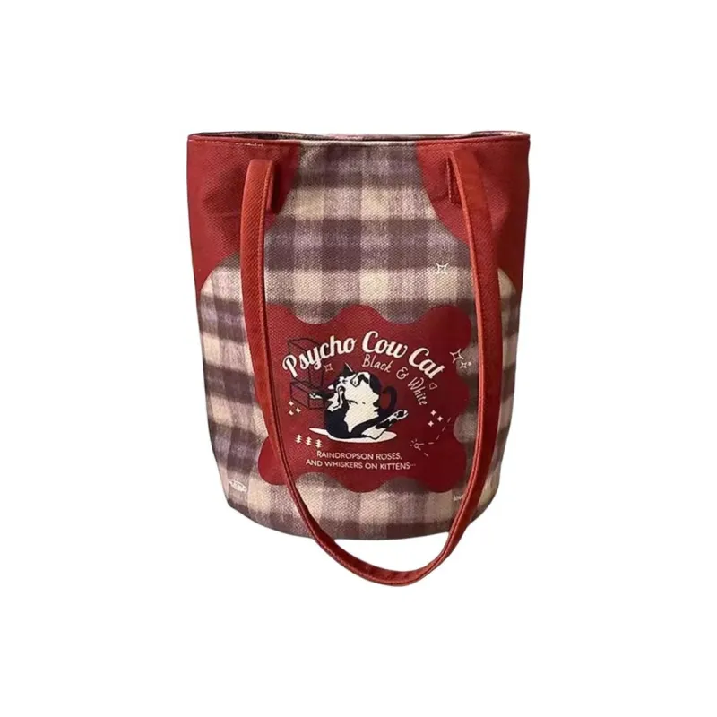 AOSONG Suede Tech Fabric Shoulder Bag Regular Unisex Red Cow Leather-1