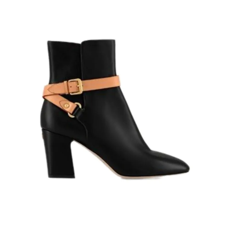 LOUIS VUITTON Parisienne Ankle Boots Women's Black-1