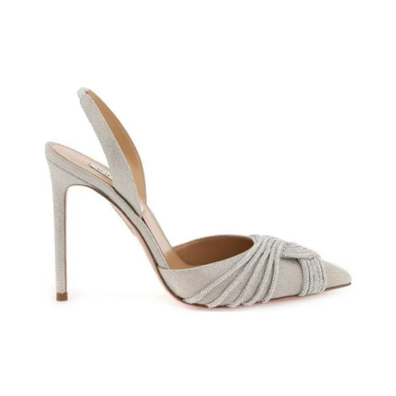 AQUAZZURA Aqua Gatsby 105mm Leather Pumps-1