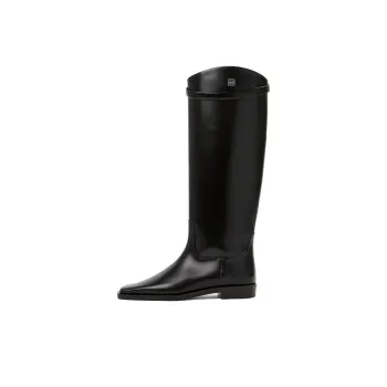 TOTEME Square Toe Riding Knee High Boots Women's