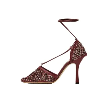 Bottega Veneta Sparkle Stretch Sandals Women's