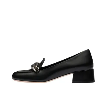 MIU MIU Block Heel High Heels 3.5cm Women's Black