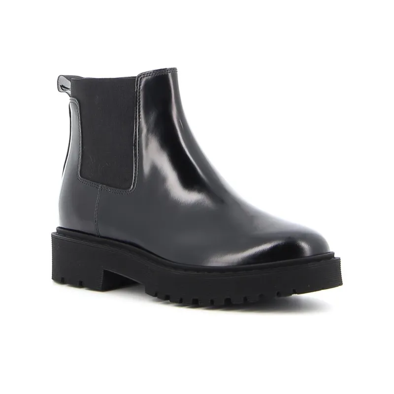 HOGAN Short Chelsea Boots Women's Black-2