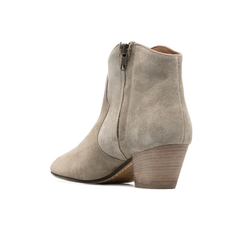 ISABEL MARANT Dicker Suede Ankle Boots-4