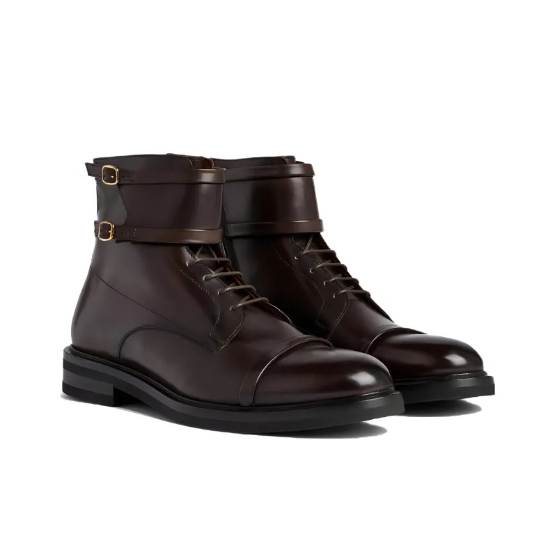Malone Souliers Ankle Boots Men's Brown-2