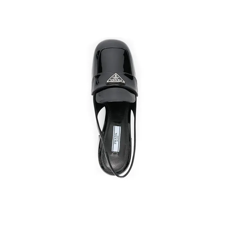 PRADA Chunky Heel High Heels 4.5cm Women's Black-2