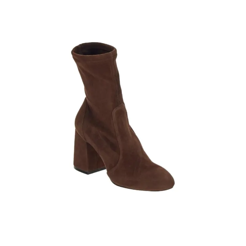 stuart weitzman Round-toe 85mm Suede Boots-2