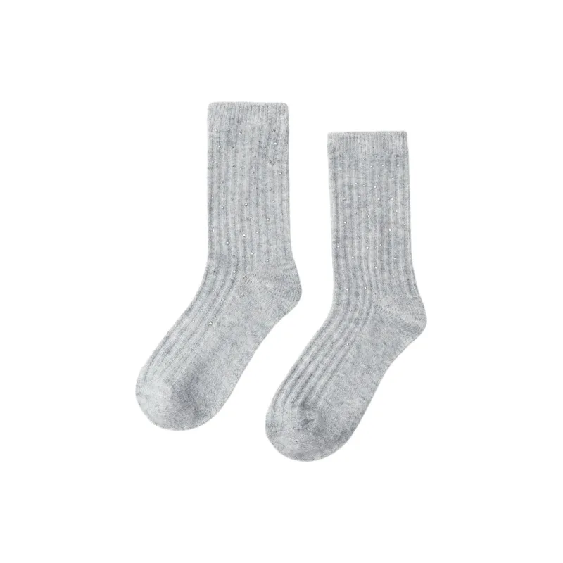 ZARA Knee-High Socks Women's 1 Pack Mud Gray-0
