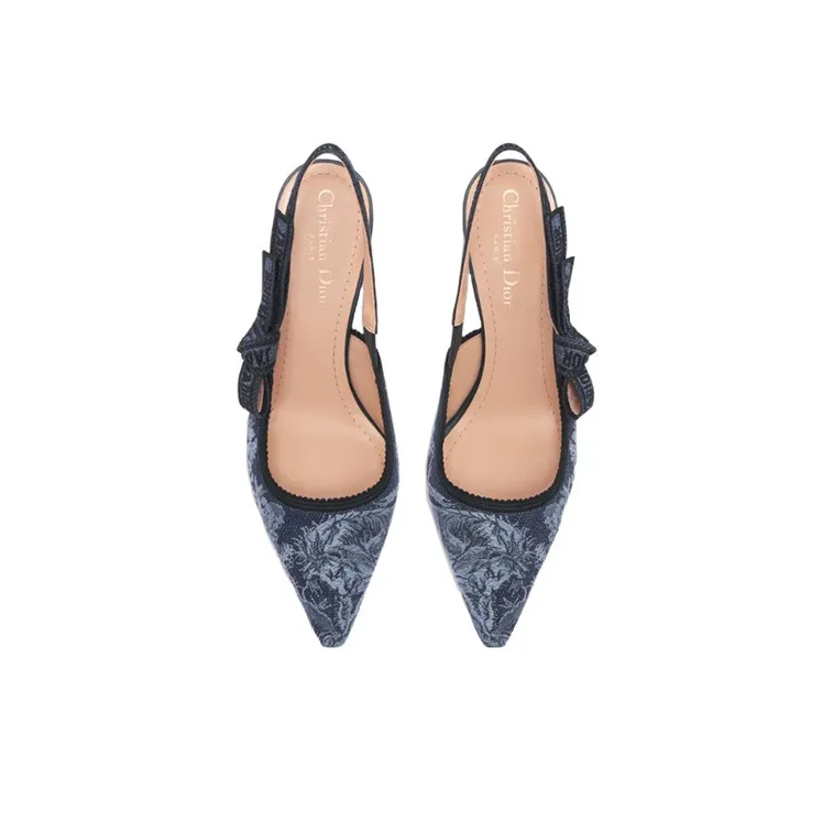 DIOR J'Adior Irregular Heel High Heels 6.5cm Women's Blue-1